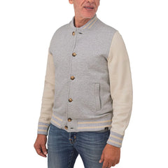 Gran Sasso Gray Cotton Jackets & Coat - IT50 | L - Varsity Jackets