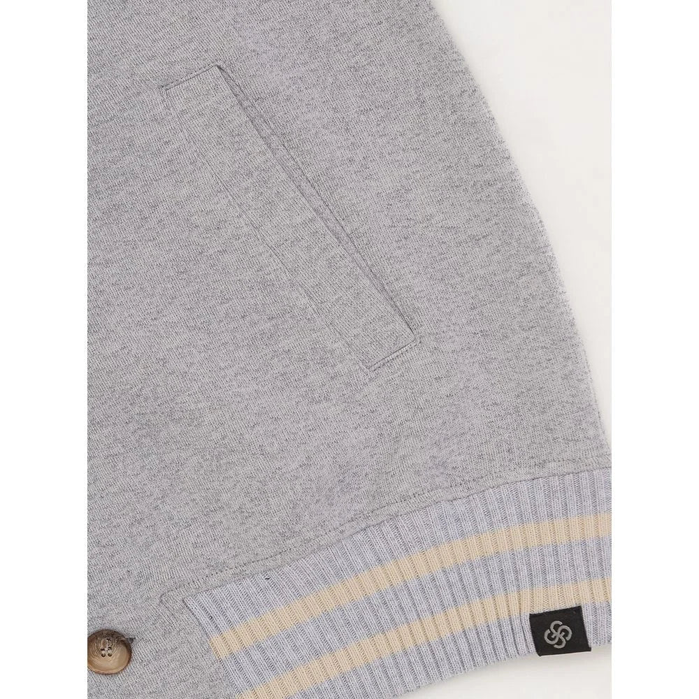 Gran Sasso Gray Cotton Jackets & Coat - IT50 | L - Varsity Jackets