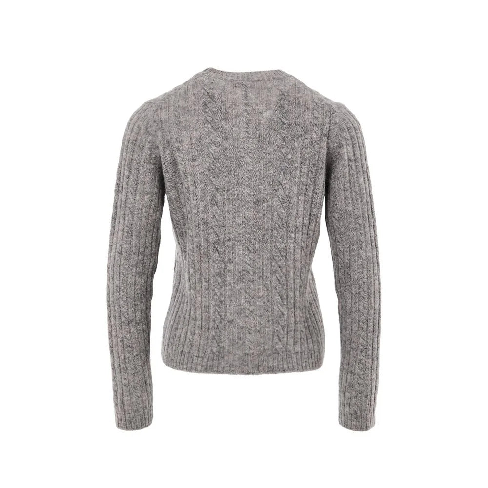 Gran Sasso Gray Wool Cardigan