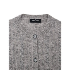 Gran Sasso Gray Wool Cardigan