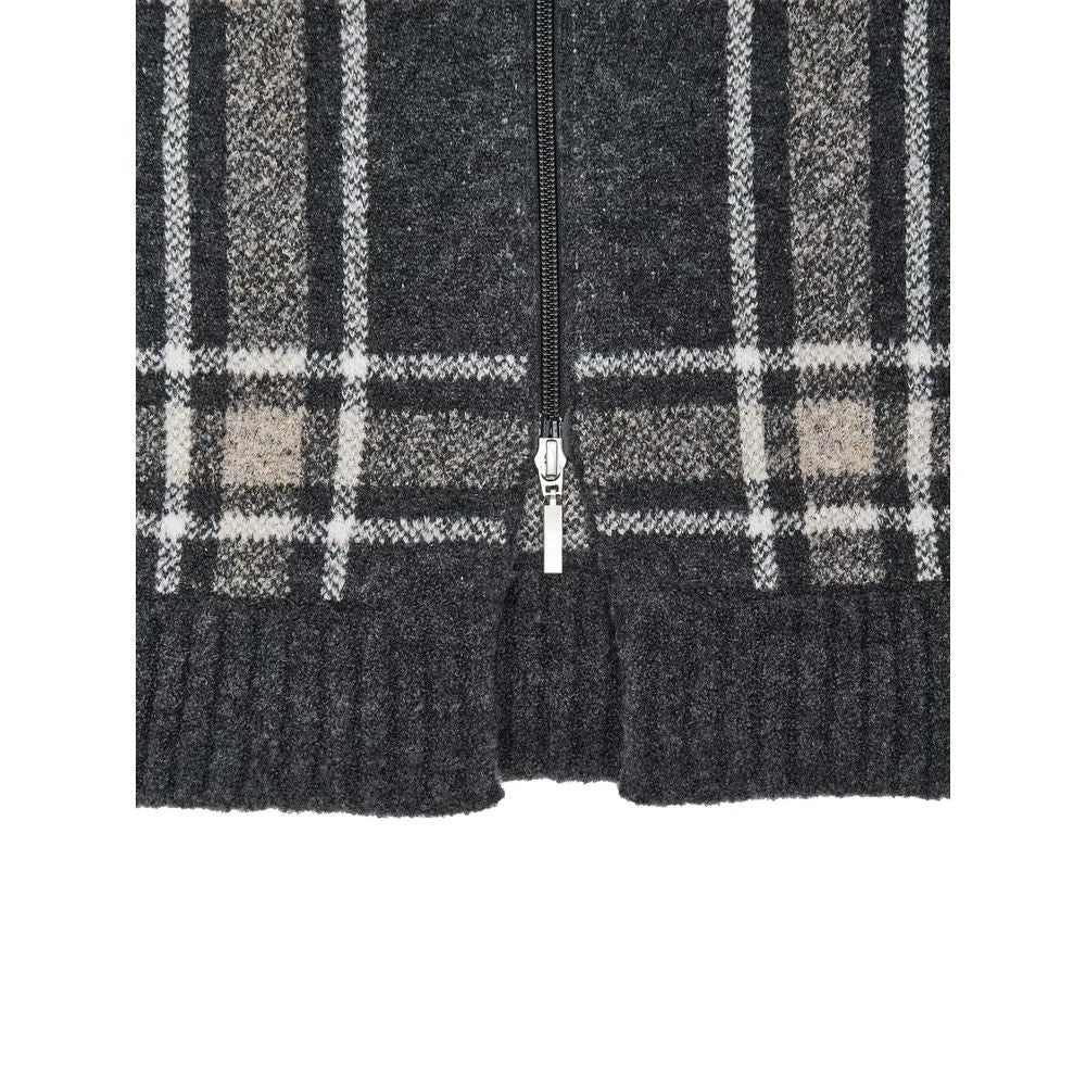 Gran Sasso Gray Wool Robe - IT44|L