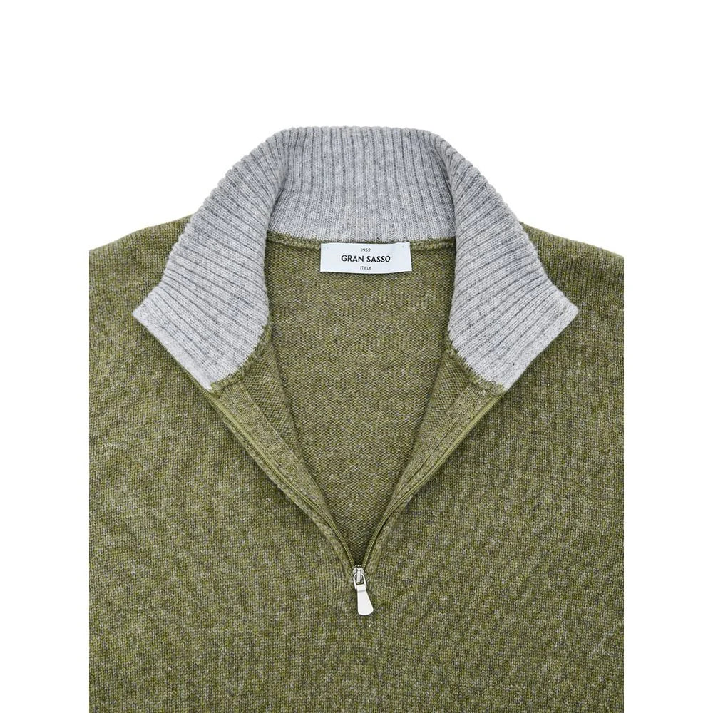 Gran Sasso Green Wool Turtleneck - IT54 | XXL