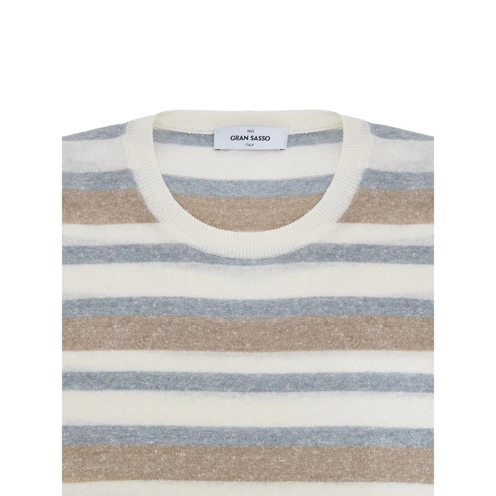 Gran Sasso Multicolor Linen Sweatshirt - IT50 | L