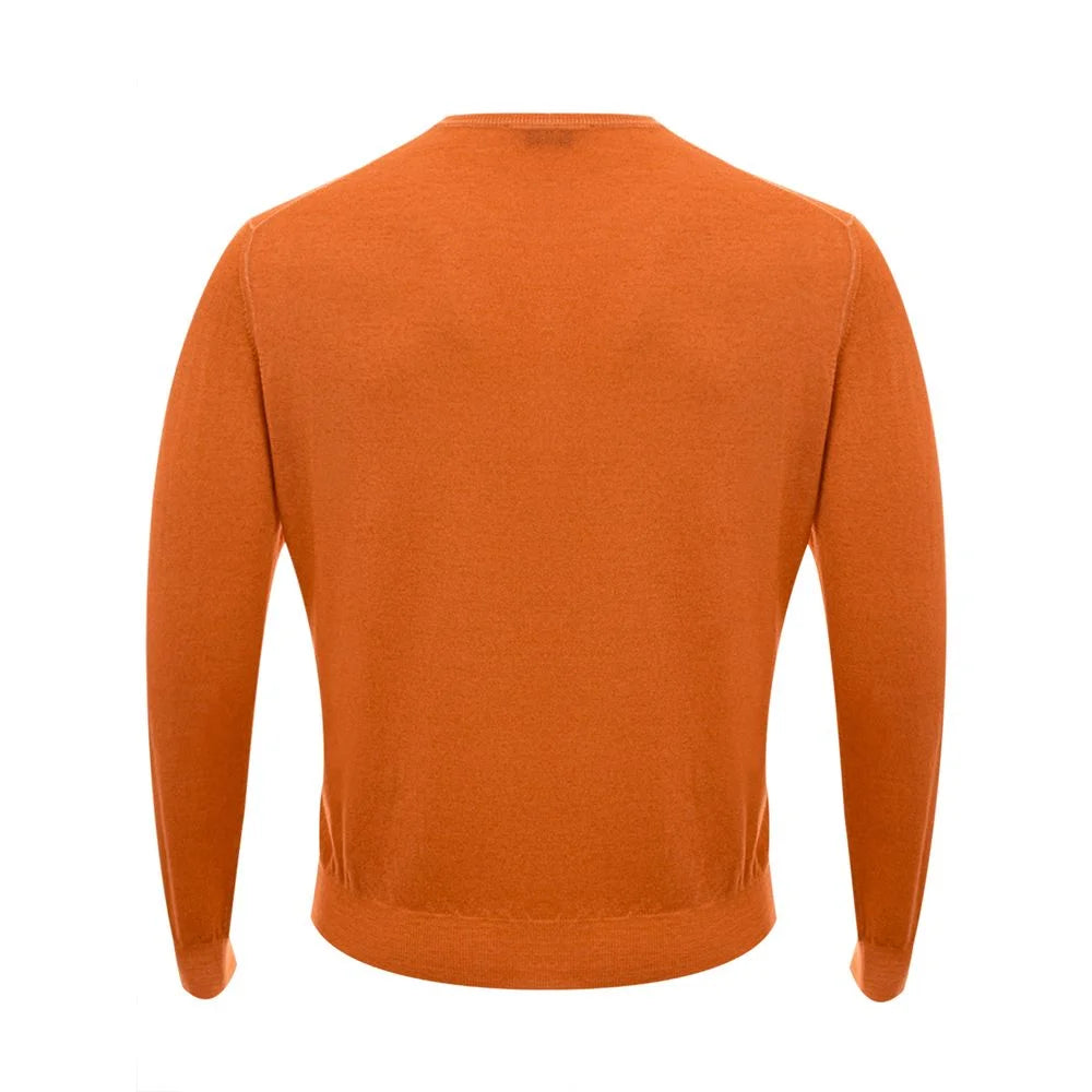 Gran Sasso Orange Wool Sweater - IT50 | L - Sweaters