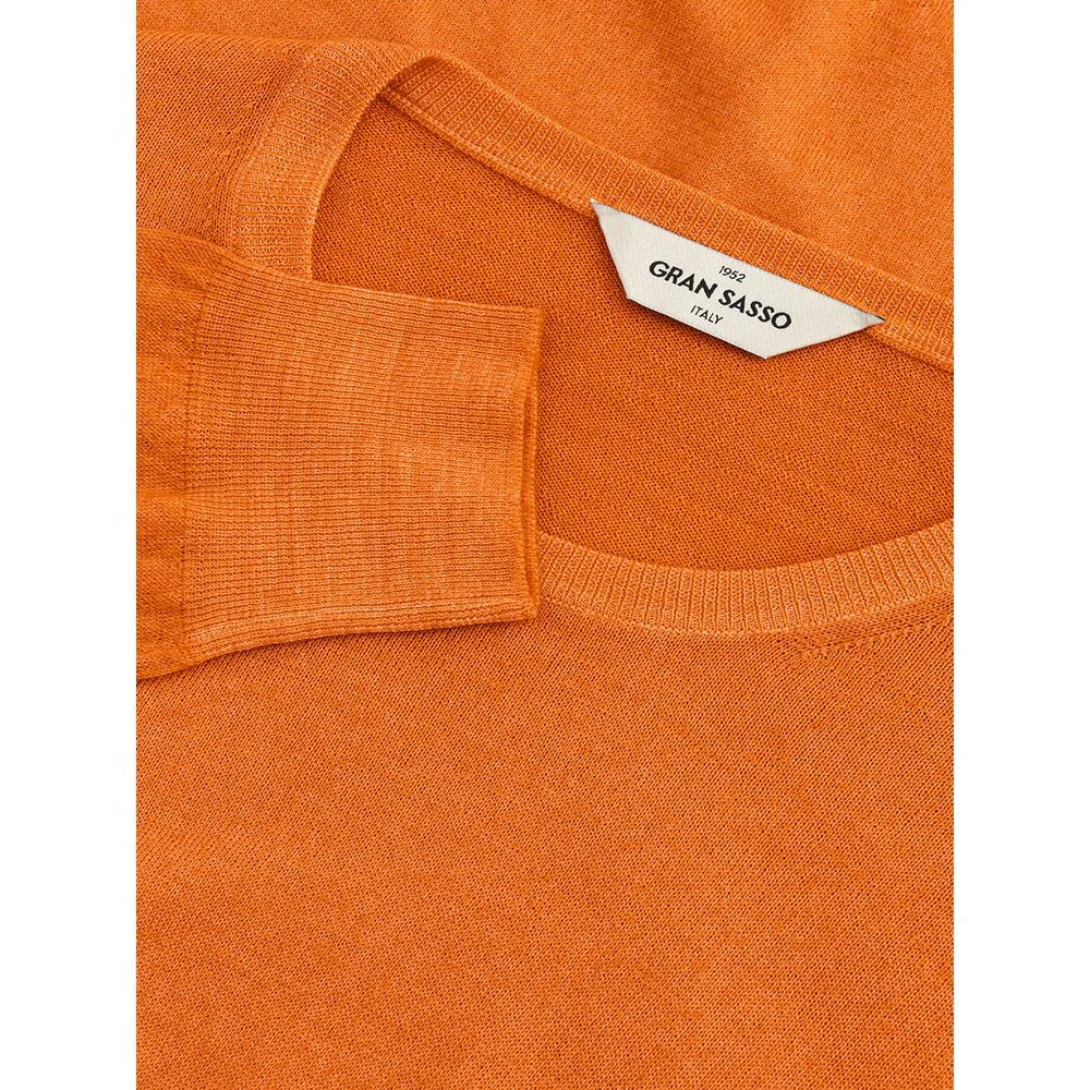 Gran Sasso Orange Wool Sweater - IT50 | L - Sweaters
