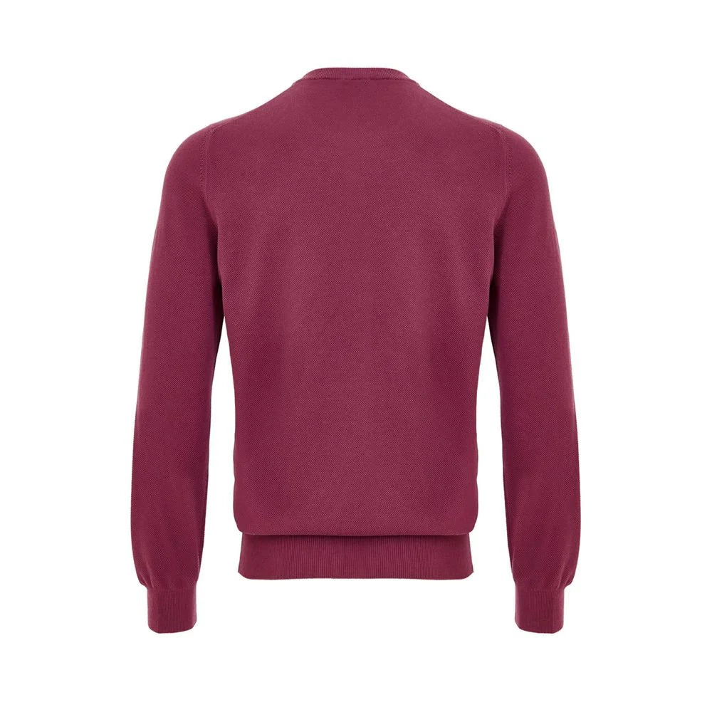 Gran Sasso Purple Cotton Sweatshirt - IT50 | L