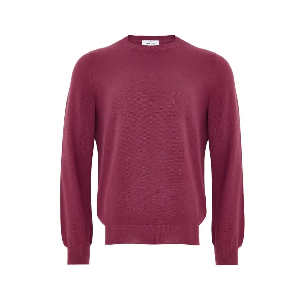 Gran Sasso Purple Cotton Sweatshirt - IT50 | L