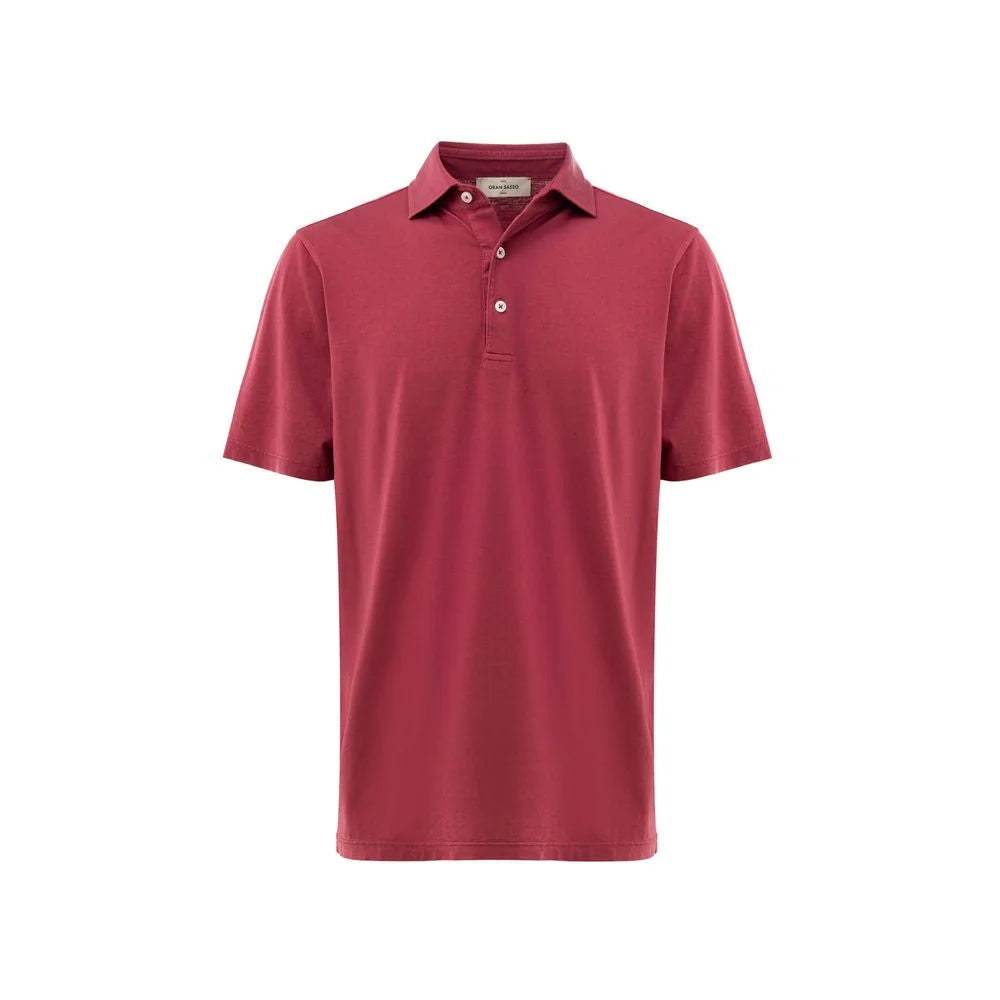 Gran Sasso Red Cotton Polo Shirt - IT50 | L