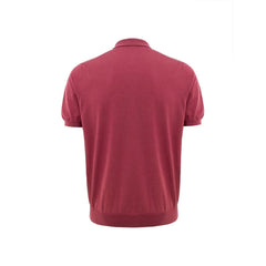 Gran Sasso Red Cotton Polo Shirt - IT50 | L