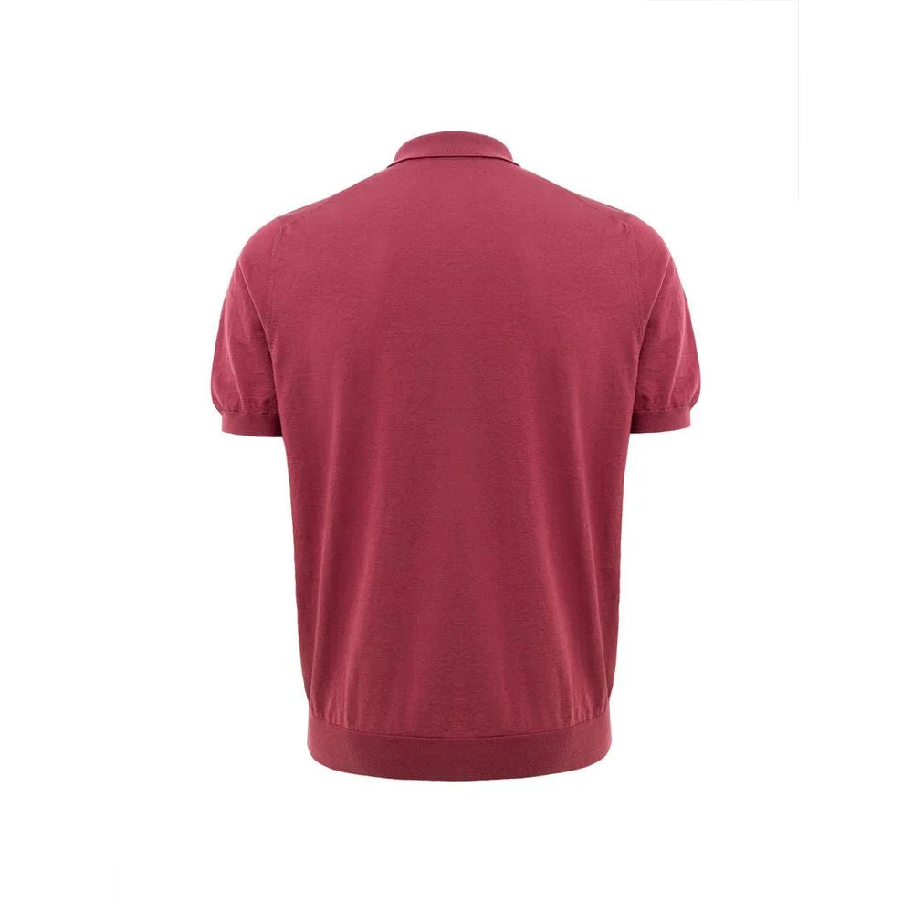 Gran Sasso Red Cotton Polo Shirt - IT50 | L - Polos