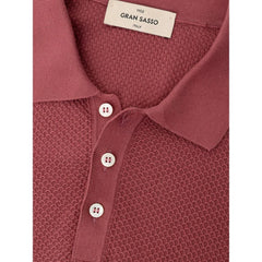 Gran Sasso Red Cotton Polo Shirt - IT50 | L - Polos