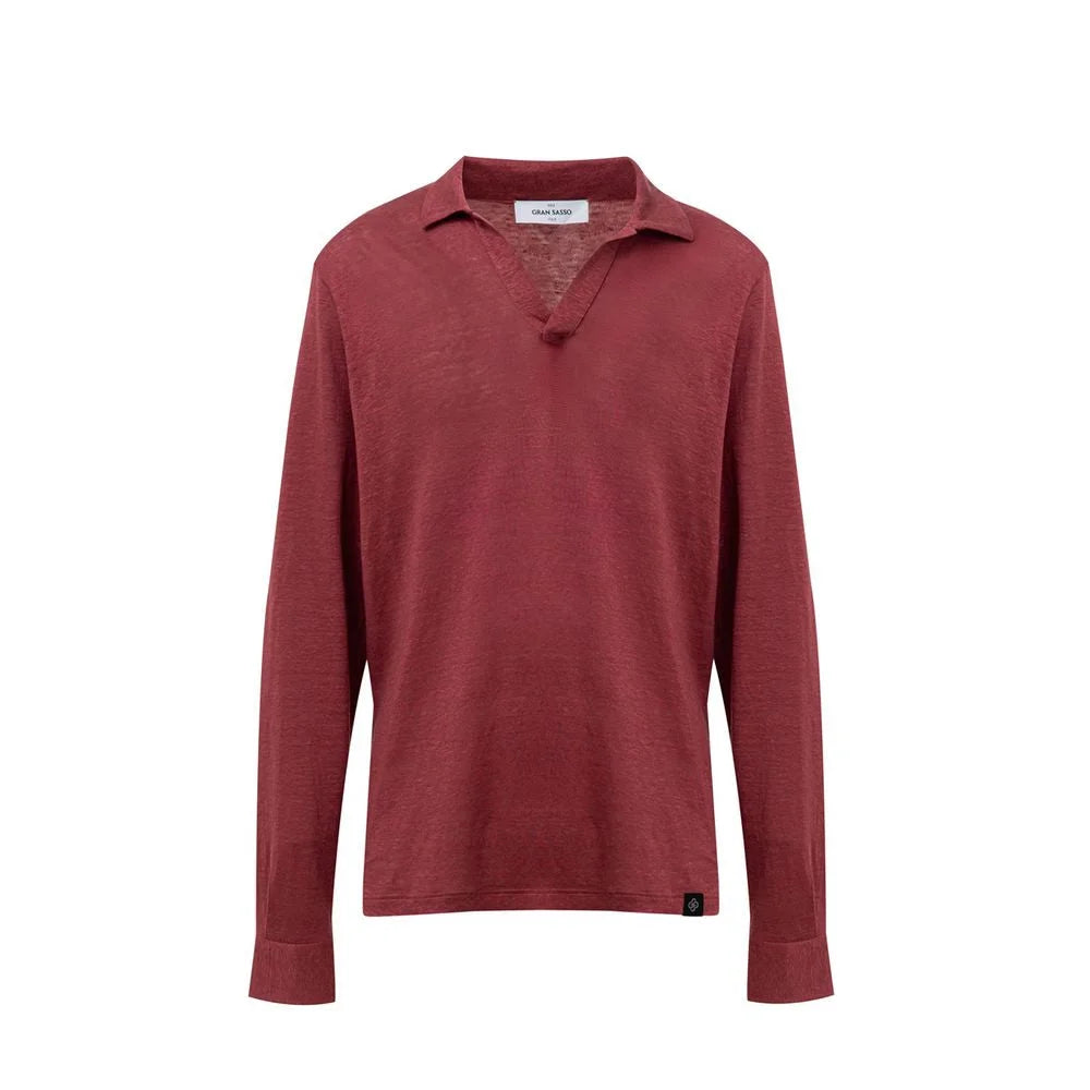 Gran Sasso Red Linen T-Shirt - IT50 | L