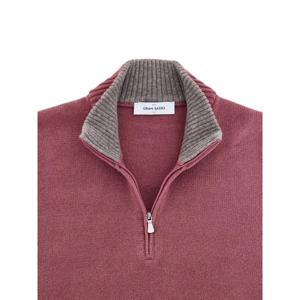 Gran Sasso Red Wool Turtleneck - IT54 | XXL