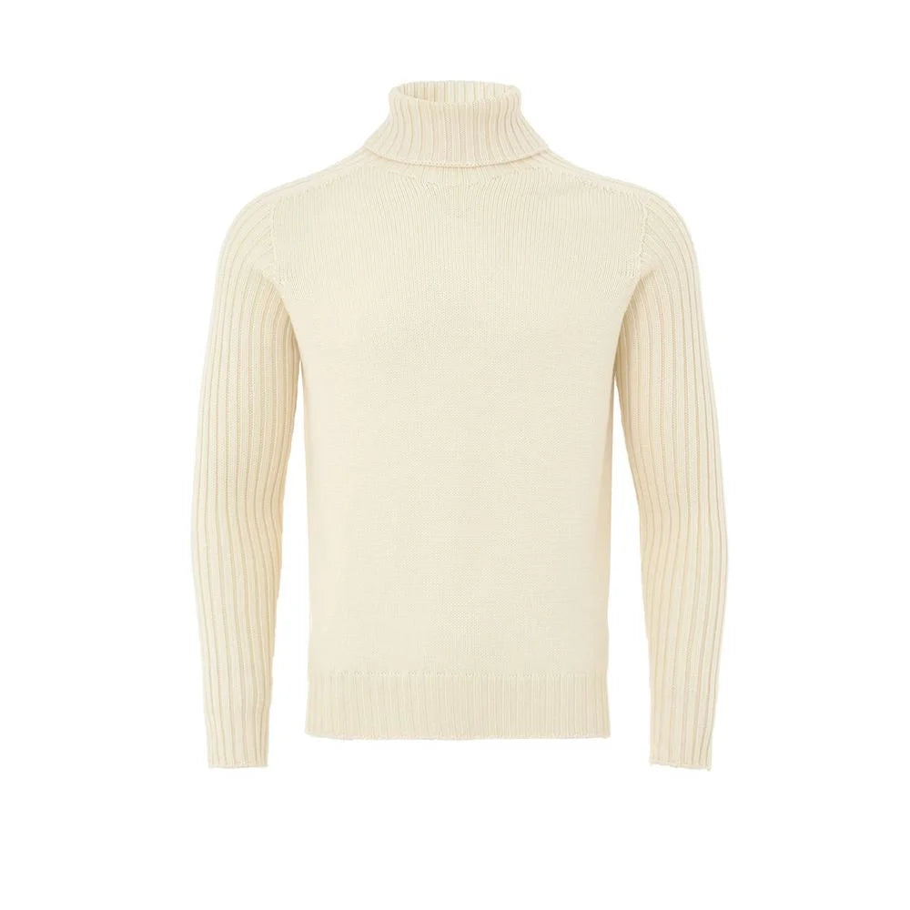 Gran Sasso White Wool Turtleneck - IT50 | L