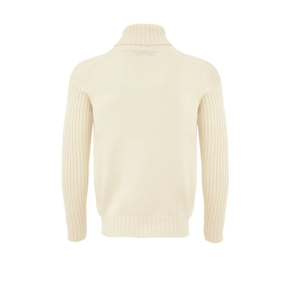 Gran Sasso White Wool Turtleneck - IT50 | L
