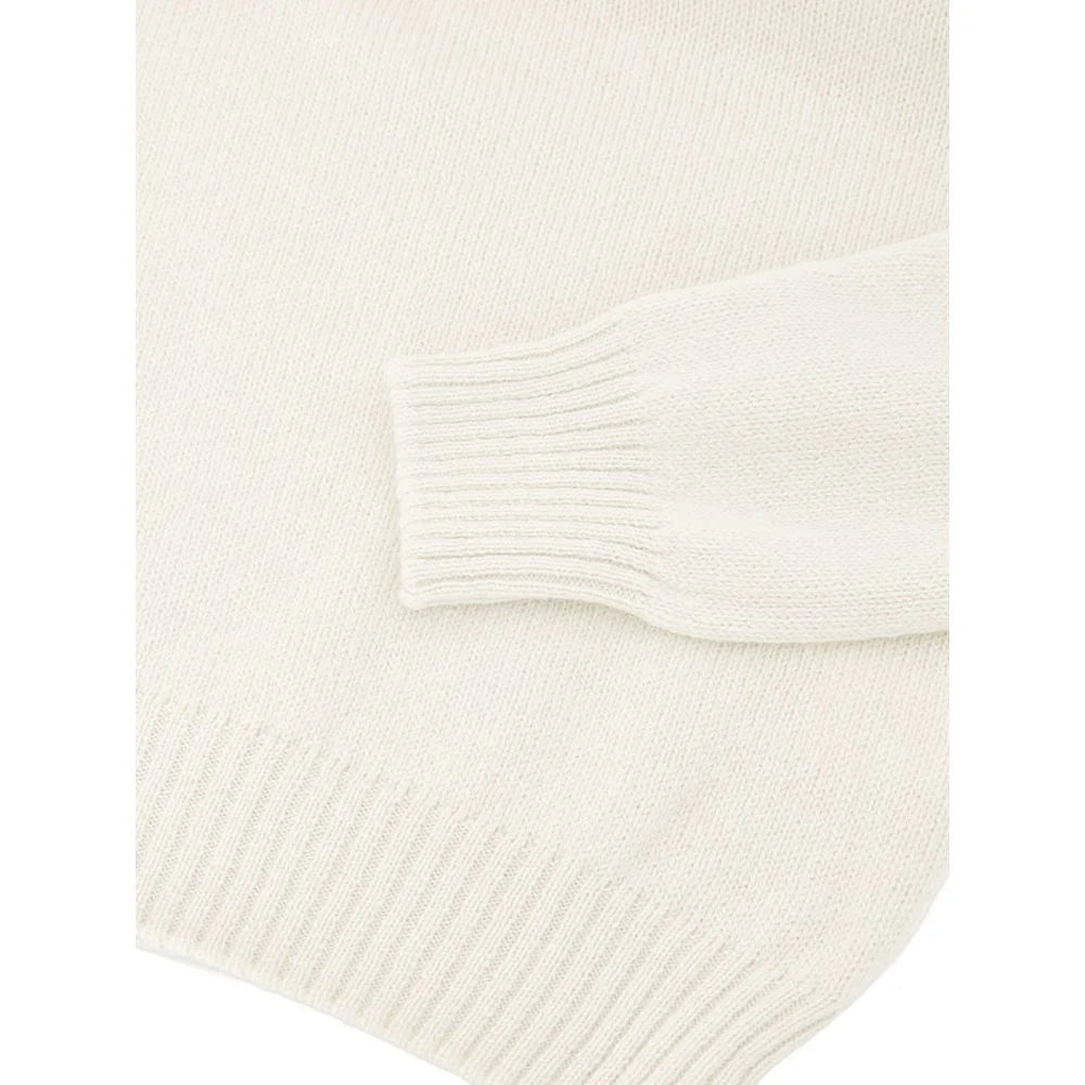 Gran Sasso White Wool Turtleneck - IT54 | XXL