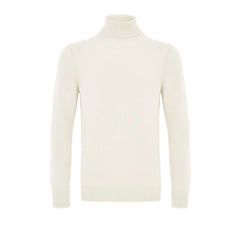 Gran Sasso White Wool Turtleneck - IT54 | XXL