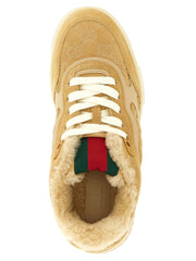 Gucci Beige Calfskin Athletic Sneakers - EU40/US10