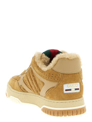 Gucci Beige Calfskin Athletic Sneakers - EU40/US10