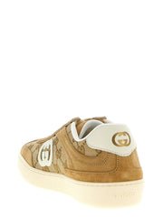 Gucci Beige Calfskin Low Top Sneakers - EU35/US5