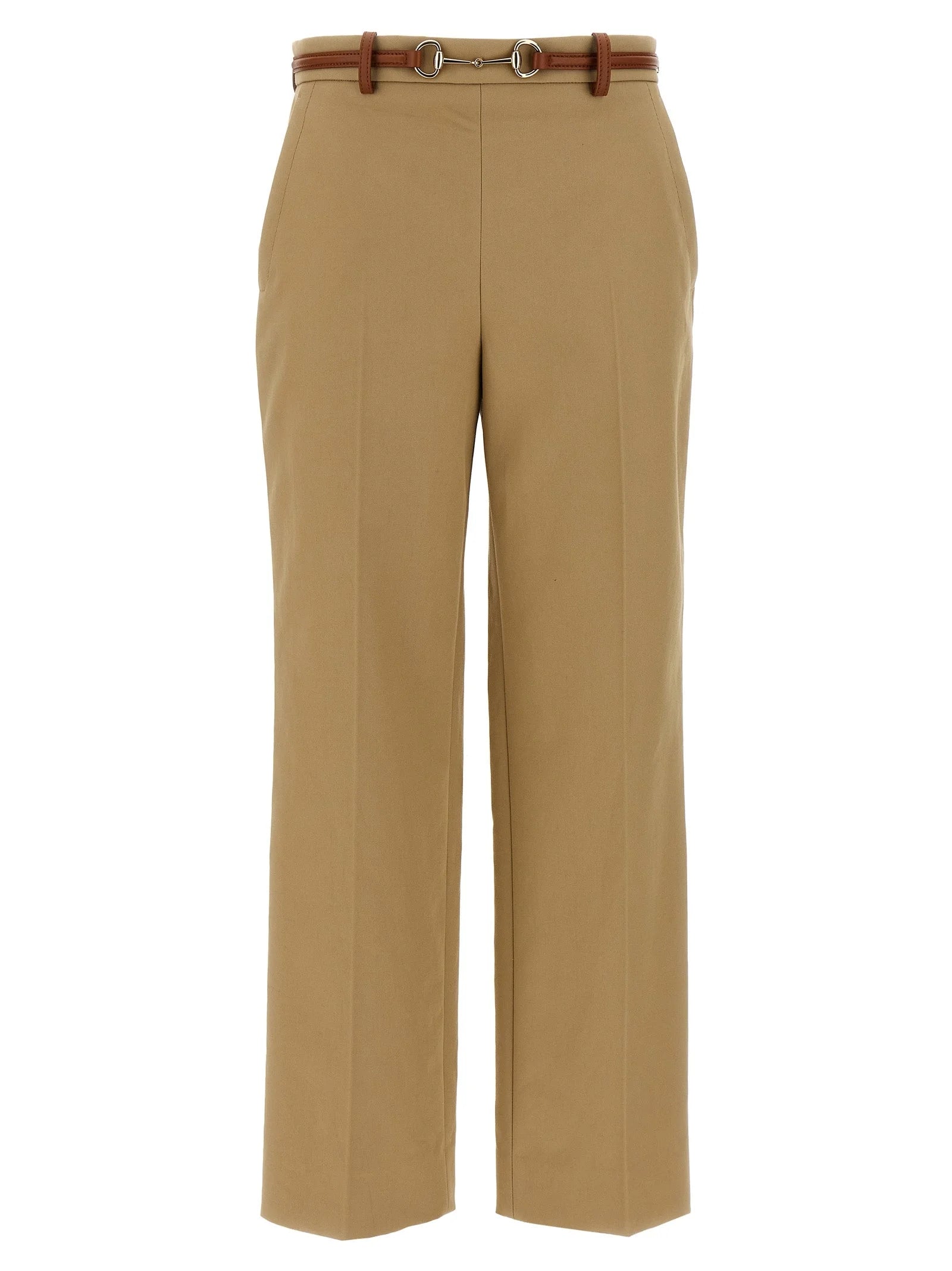 Gucci Beige Cotton Casual Pants