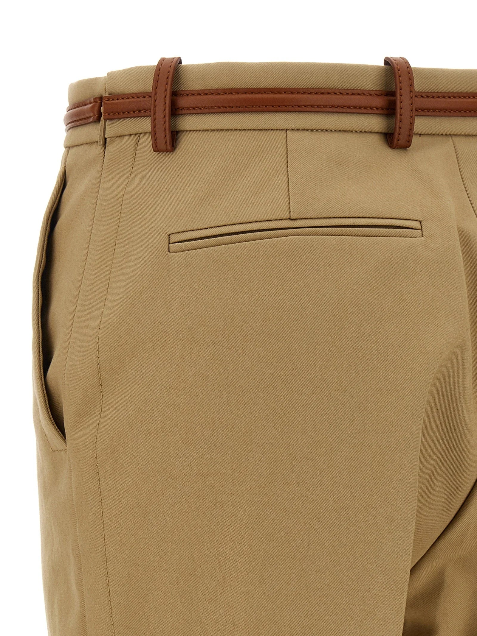 Gucci Beige Cotton Casual Pants