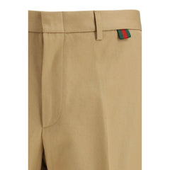 Gucci Beige Cotton Casual Pants - IT46 | S