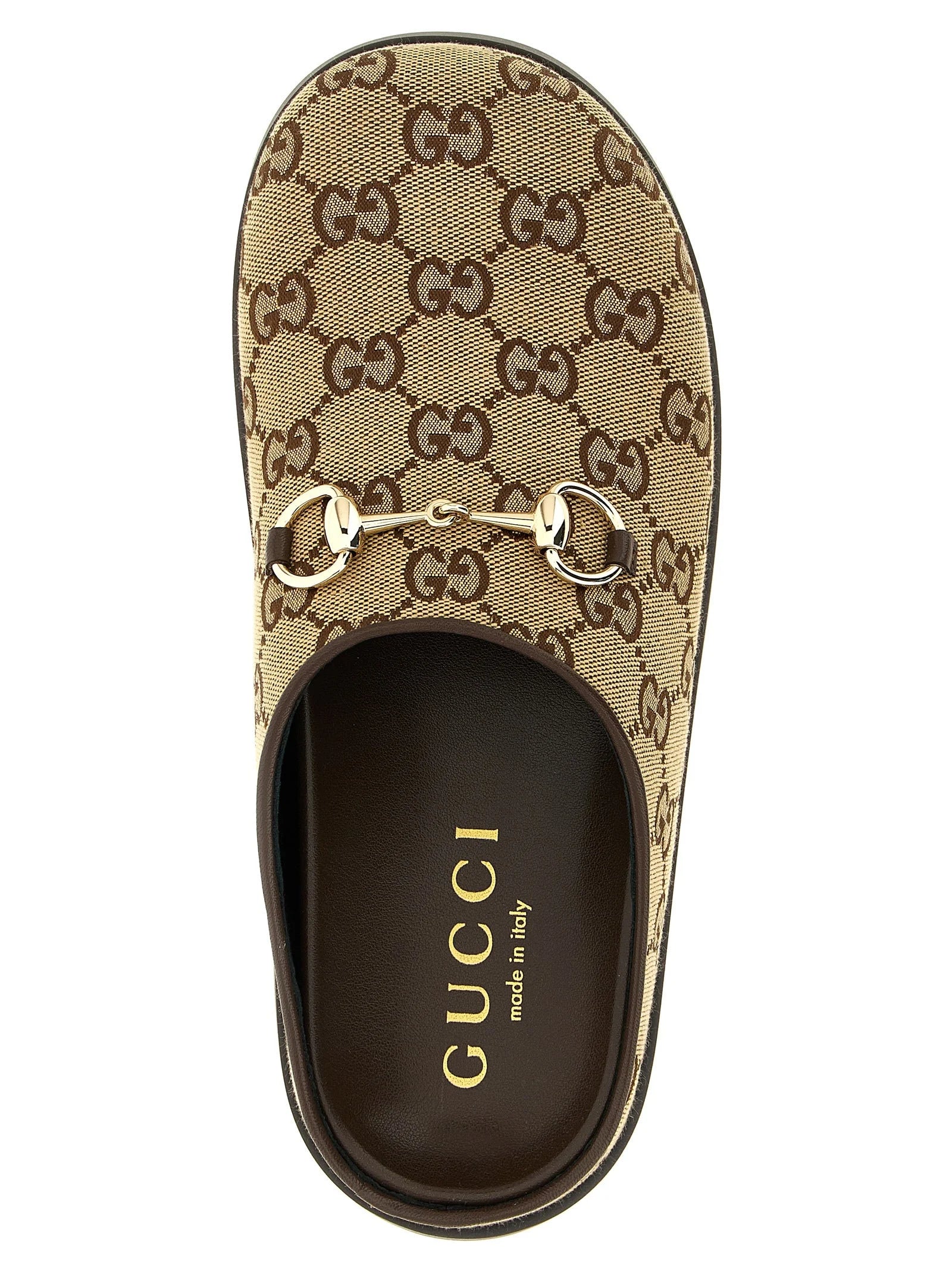 Gucci Beige Cotton Mules - EU35/US5