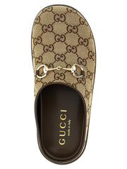 Gucci Beige Cotton Mules - EU35/US5