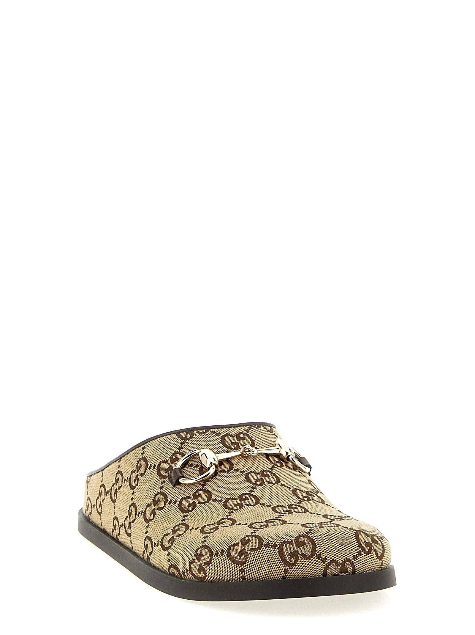 Gucci Beige Cotton Mules - EU35/US5