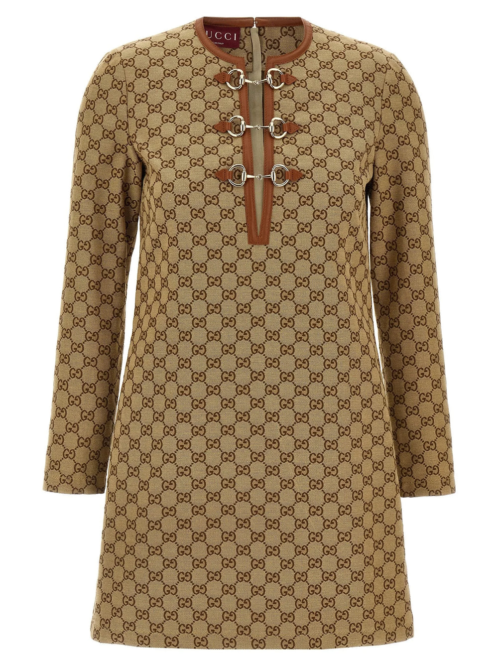 Gucci Beige Cotton Short Dress - IT42