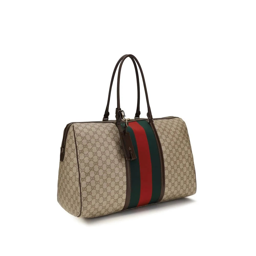 Gucci Beige Cotton Shoulder Bag