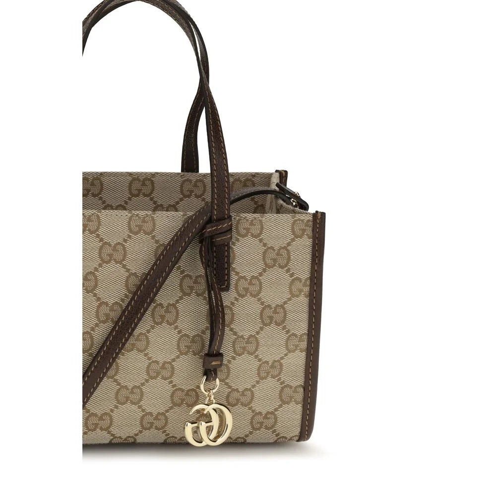 Gucci Beige Cotton Shoulder Bag