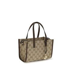 Gucci Beige Cotton Shoulder Bag