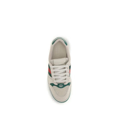 Gucci Beige Fabric Low Top Sneakers - EU41.5/US8.5