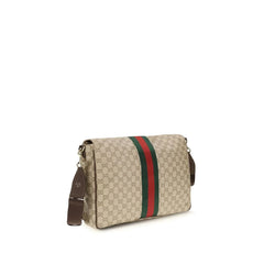 Borsa a Spalla Gucci in Tessuto Beige