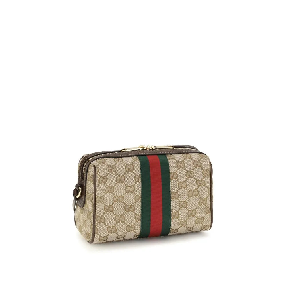 Gucci beige skulderveske i stoff