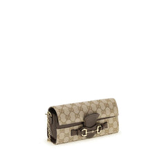 Gucci Beiges Stoff-Portemonnaie