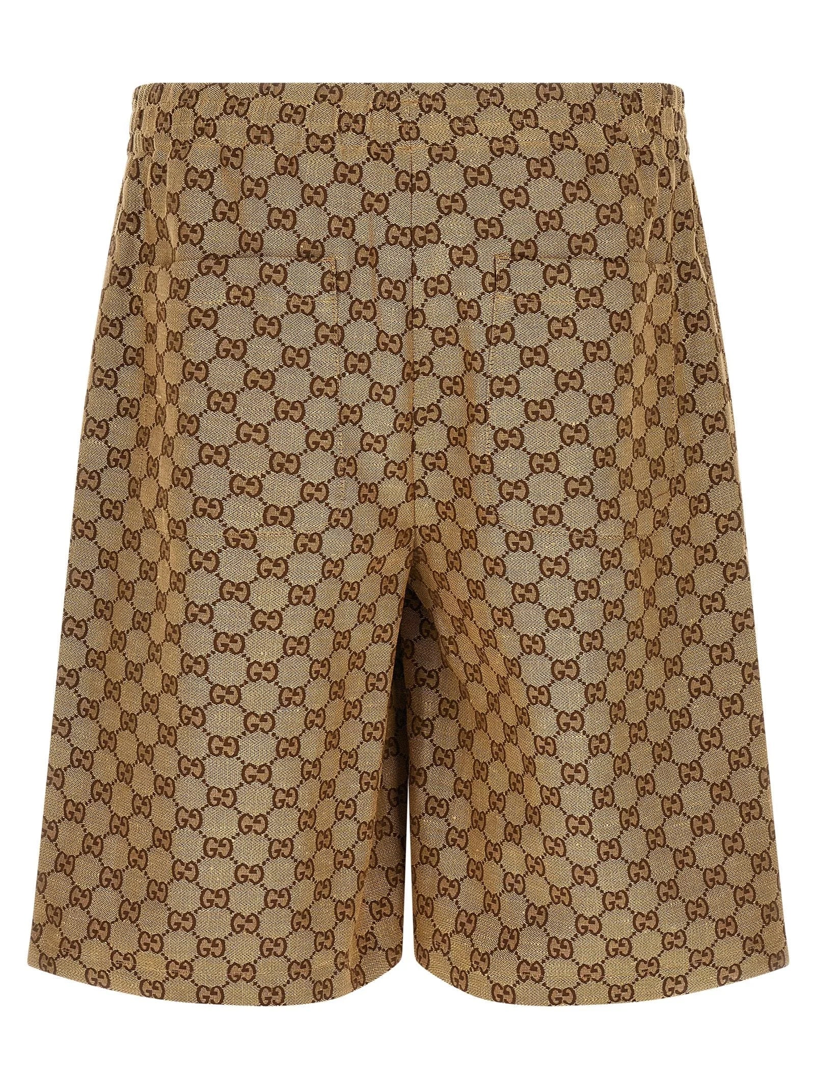 Gucci Beige Linen Bermuda Shorts - 48 | M