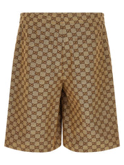 Gucci Beige Linen Bermuda Shorts - 48 | M
