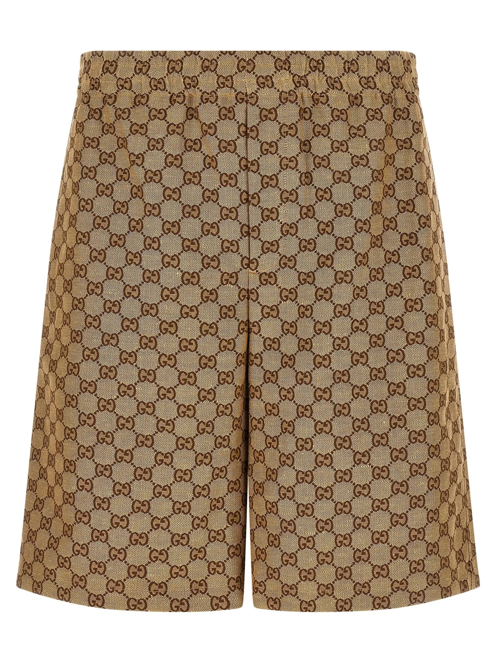 Gucci Beige Linen Bermuda Shorts - 48 | M