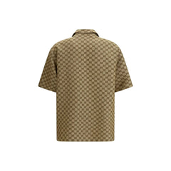 Gucci Beige Linen Shortsleeve Shirt - IT48 | M