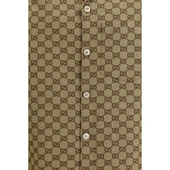Gucci Beige Linen Shortsleeve Shirt - IT48 | M