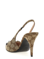 Gucci Beige Polyester High Heel Pumps - EU38/US8