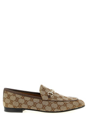 Gucci Beige Polyester Slip-On Loafers - EU38/US8