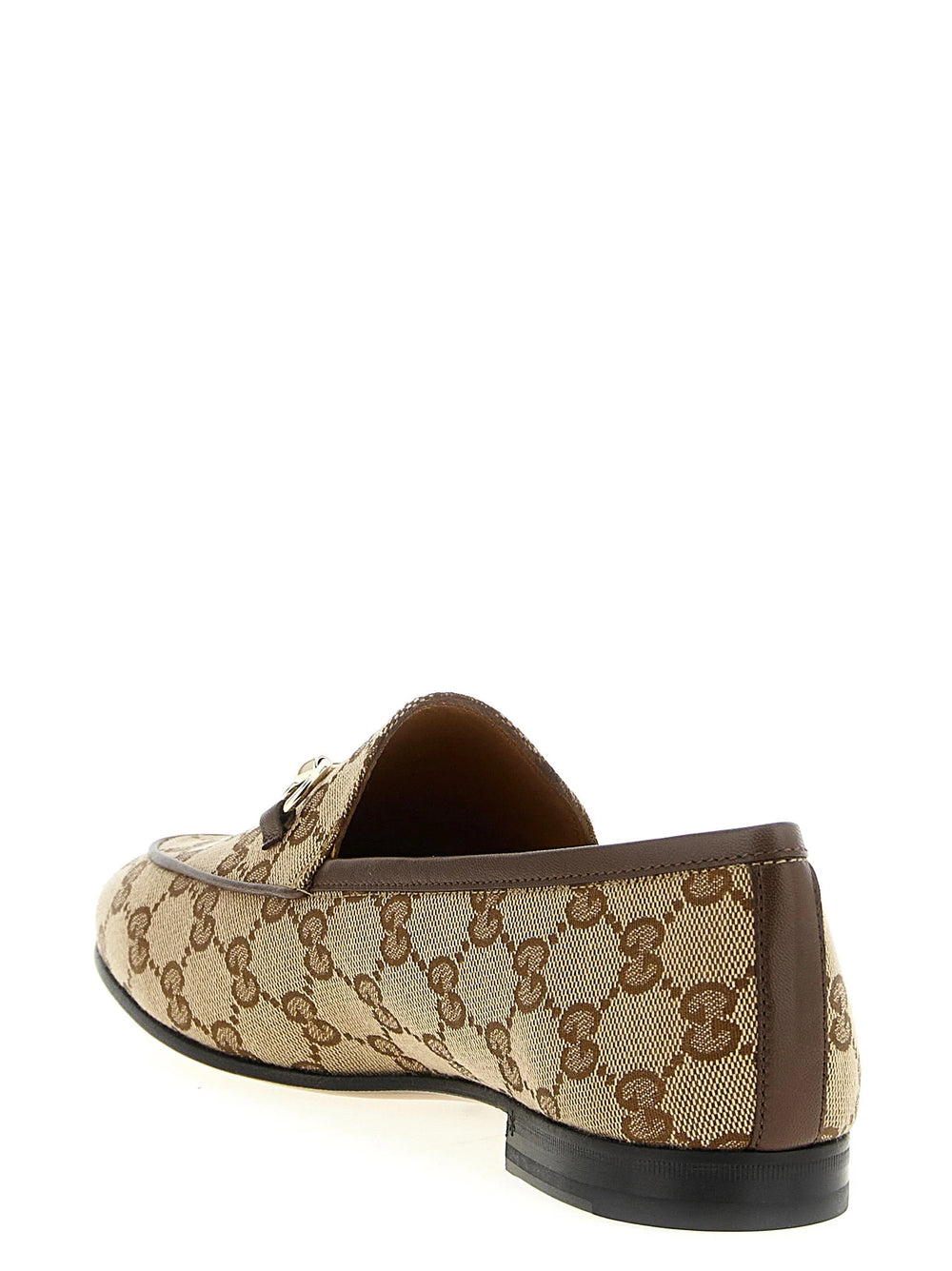 Gucci Beige Polyester Slip-On Loafers - EU38/US8