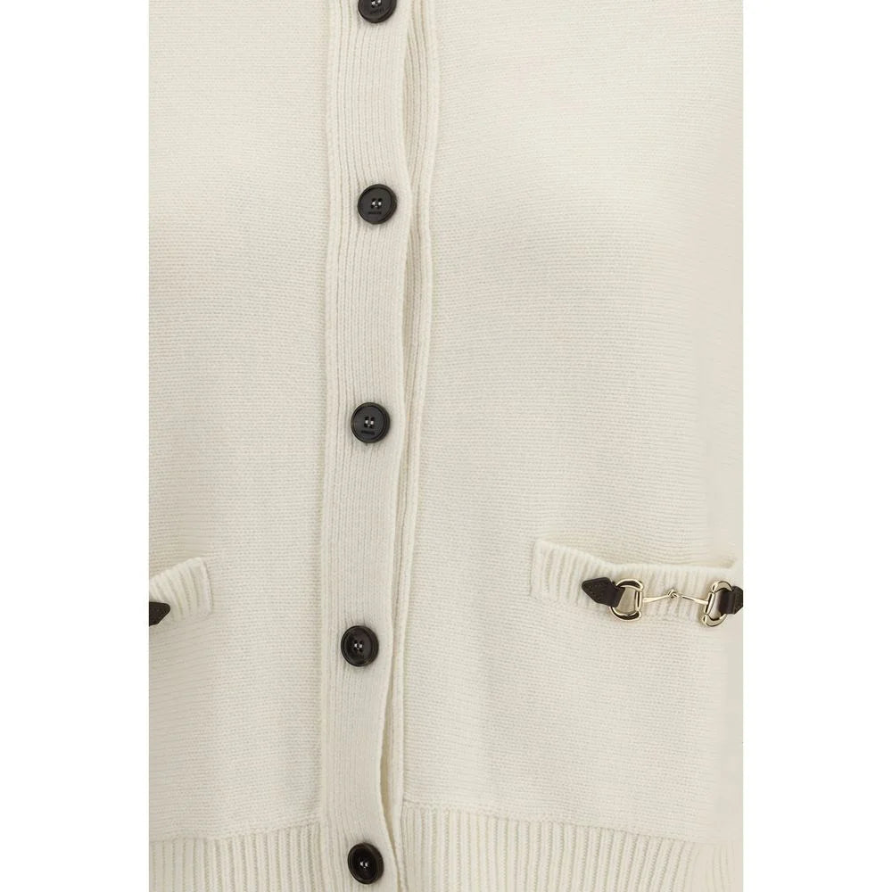 Gucci Beige Wool Cardigan - M