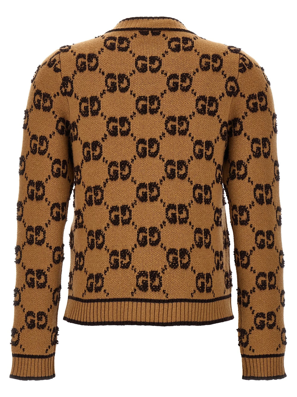 Gucci Beige Wool Cardigan - XS