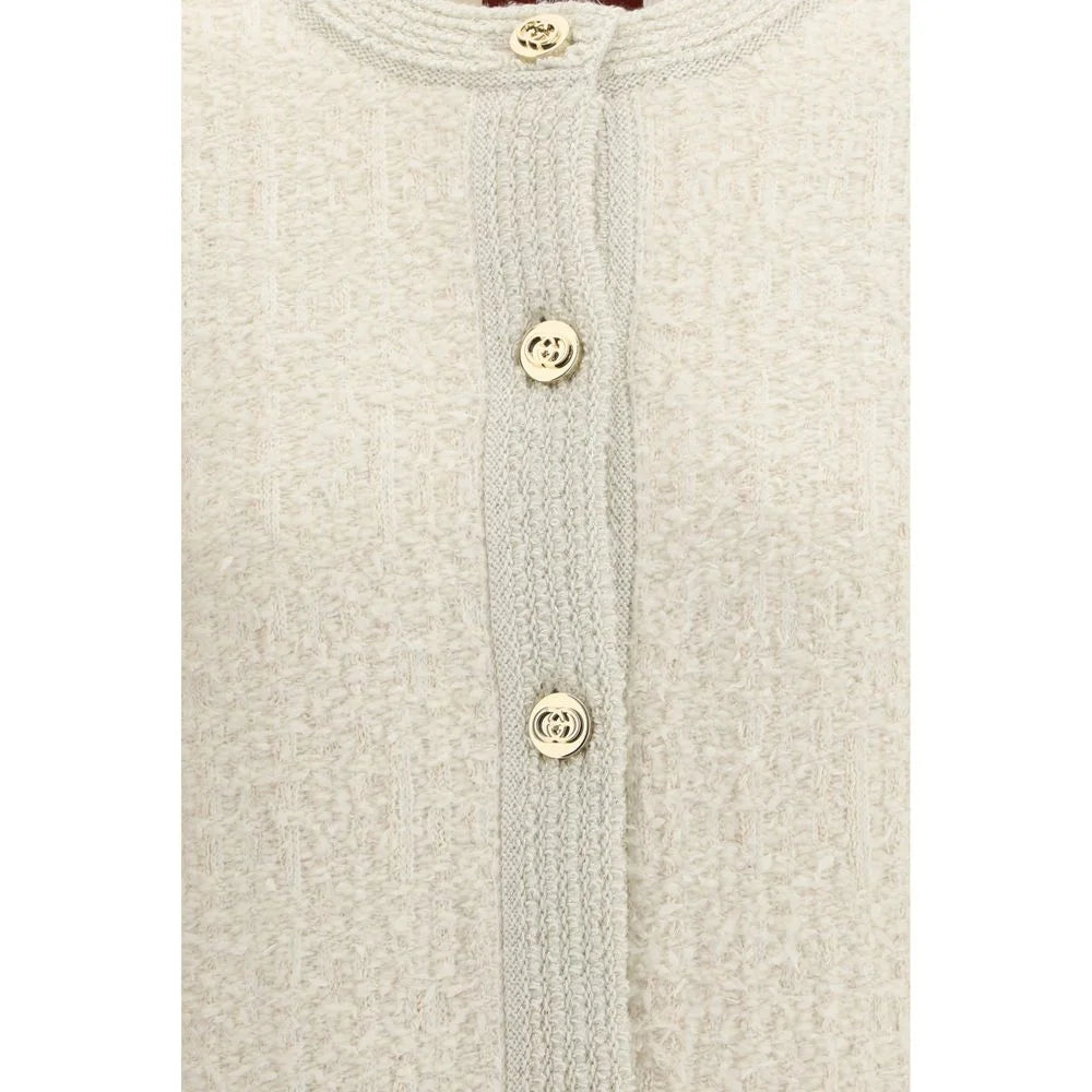 Gucci Beige Wool Cardigan - XS