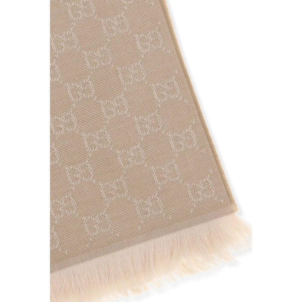 Foulard in lana beige Gucci Oves Aries